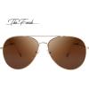 imageThe Fresh Classic Aviator Frame Light Color Lens XL Oversized Sunglasses Gift Box24gold