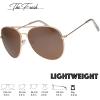 imageThe Fresh Classic Aviator Frame Light Color Lens XL Oversized Sunglasses Gift Box24gold