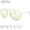 imageThe Fresh Classic Aviator Frame Light Color Lens XL Oversized Sunglasses Gift Box2silver