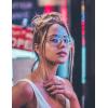 imageThe Fresh Classic Aviator Frame Light Color Lens XL Oversized Sunglasses Gift Box3glod