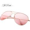 imageThe Fresh Classic Aviator Frame Light Color Lens XL Oversized Sunglasses Gift Box3glod