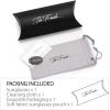 imageThe Fresh Classic Aviator Frame Light Color Lens XL Oversized Sunglasses Gift Box5silver