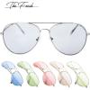 imageThe Fresh Classic Aviator Frame Light Color Lens XL Oversized Sunglasses Gift Box6silver