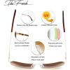 imageThe Fresh Classic Aviator Frame Light Color Lens XL Oversized Sunglasses Gift Box7glod