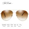 imageThe Fresh Classic Aviator Frame Light Color Lens XL Oversized Sunglasses Gift Box7glod