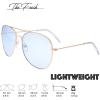 imageThe Fresh Classic Aviator Frame Light Color Lens XL Oversized Sunglasses Gift BoxGold