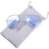 imageThe Fresh Classic Aviator Frame Light Color Lens XL Oversized Sunglasses Gift BoxGold