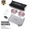 imageThe Fresh Classic Metal Frame Mirror Lens Aviator Sunglasses with Gift Box05cgold