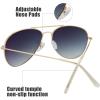 imageThe Fresh Classic Metal Frame Mirror Lens Aviator Sunglasses with Gift Box05cgold
