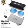 imageThe Fresh Classic Metal Frame Mirror Lens Aviator Sunglasses with Gift Box06gold