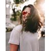 imageThe Fresh Classic Metal Frame Mirror Lens Aviator Sunglasses with Gift Box08 Gold