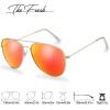 imageThe Fresh Classic Metal Frame Mirror Lens Aviator Sunglasses with Gift Box08 Gold
