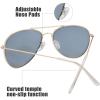 imageThe Fresh Classic Metal Frame Mirror Lens Aviator Sunglasses with Gift Box09gold