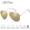 imageThe Fresh Classic Metal Frame Mirror Lens Aviator Sunglasses with Gift Box09gold