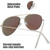imageThe Fresh Classic Metal Frame Mirror Lens Aviator Sunglasses with Gift Box20bgold