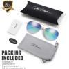 imageThe Fresh Classic Metal Frame Mirror Lens Aviator Sunglasses with Gift Box21bgold