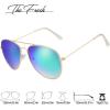 imageThe Fresh Classic Metal Frame Mirror Lens Aviator Sunglasses with Gift Box21bgold