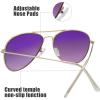 imageThe Fresh Classic Metal Frame Mirror Lens Aviator Sunglasses with Gift Box21bgold