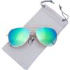 imageThe Fresh Classic Metal Frame Mirror Lens Aviator Sunglasses with Gift Box21bgold