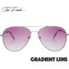 imageThe Fresh Classic Metal Frame Mirror Lens Aviator Sunglasses with Gift Box27silver