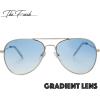 imageThe Fresh Classic Metal Frame Mirror Lens Aviator Sunglasses with Gift Box28gold