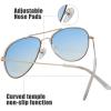 imageThe Fresh Classic Metal Frame Mirror Lens Aviator Sunglasses with Gift Box28gold