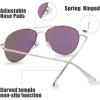 imageThe Fresh Classic Metal Frame Mirror Lens Aviator Sunglasses with Gift Box32gold Spring Temple