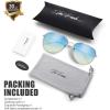 imageThe Fresh Classic Metal Frame Oceanic Color Lens Aviator Sunglasses Gift Box3silver