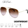 imageThe Fresh Classic Metal Frame Oceanic Color Lens Aviator Sunglasses Gift Box5gold