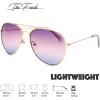 imageThe Fresh Classic Metal Frame Oceanic Color Lens Aviator Sunglasses Gift Box6gold