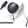 imageThe Fresh Classic Metal Frame Polarized Lens Aviator Sunglasses with Gift BoxAv103silverspring Hinges