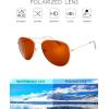 imageThe Fresh Classic Metal Frame Polarized Lens Aviator Sunglasses with Gift BoxGold