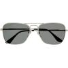 imageThe Fresh Classic Retro Metal Frame Polarized Sunglasses Rectangular Sun Glasses2silver