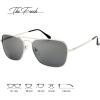 imageThe Fresh Classic Retro Metal Frame Polarized Sunglasses Rectangular Sun Glasses2silver