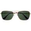 imageThe Fresh Classic Retro Metal Frame Polarized Sunglasses Rectangular Sun Glasses3gold
