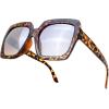 imageThe Fresh Classic Square Oversized Frame Sunglasses Retro Fashion Designer Collection4tortoise