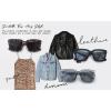imageThe Fresh Flat Lens Retro Oversized Square Sunglasses for Women3dark Tortoise