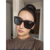 imageThe Fresh Flat Lens Retro Oversized Square Sunglasses for Women3dark Tortoise