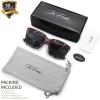 imageThe Fresh Flat Lens Retro Oversized Square Sunglasses for Women3dark Tortoise