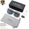 imageThe Fresh Flat Lens Retro Oversized Square Sunglasses for Women4crystal Grey