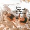imageThe Fresh Flat Lens Retro Oversized Square Sunglasses for Women732501 Black