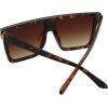 imageThe Fresh Flat Top Square One Piece Sunglasses Sunnies Shades Goggle Siamese Lens735802 Demi  Brown Gradient