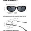 imageThe Fresh HD Polarized Wrap Around Shield Sunglasses for Wide Prescription Glasses Gift BoxF302shiny Black