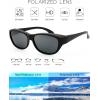 imageThe Fresh HD Polarized Wrap Around Shield Sunglasses for Wide Prescription Glasses Gift BoxF303matte Black