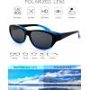 imageThe Fresh HD Polarized Wrap Around Shield Sunglasses for Wide Prescription Glasses Gift BoxF305shiny BlackNavy Blue