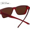 imageThe Fresh High Definition Polarized Wrap Around Shield Sunglasses for Glasses  Leather Eyeglasses Case  FR1F5611PF5611p02burgundy  Brown