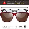 imageThe Fresh High Definition Polarized Wrap Around Shield Sunglasses for Glasses  Leather Eyeglasses Case  FR1F5611PF5611p02burgundy  Brown