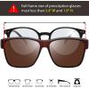 imageThe Fresh High Definition Polarized Wrap Around Shield Sunglasses for Glasses  Leather Eyeglasses Case  FR1F5611PF5611p03crystal Brown  Brown