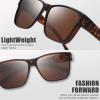 imageThe Fresh High Definition Polarized Wrap Around Shield Sunglasses for Glasses  Leather Eyeglasses Case  FR1F5611PF5611p04matte Tortoise  Brown