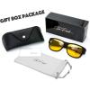 imageThe Fresh High Definition Polarized Wrap Around Shield Sunglasses for Glasses  Leather Eyeglasses CaseF213nrubber Black